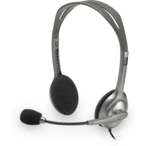 Audífonos Alámbricos Logitech H111 con Micrófono – Jack 3.5mm – Color Gris