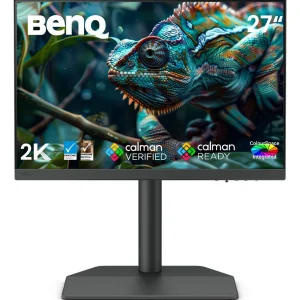 Monitor BenQ SW242Q 24.1″ 2K Profesional – IPS, 99% Adobe RGB, USB‑C 90 W