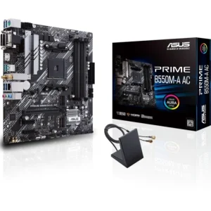Placa Madre ASUS PRIME B550M-A AC AM4 mATX con Wi-Fi y HDMI