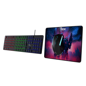 Kit Gamer Xtech Hasha XTK-535S Teclado + Mouse + Mouse Pad (Español)